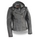 Milwaukee Ladies Leather Jacket with Full Hoodie Liner